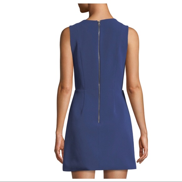 💥6HR SALE💥 ALICE + OLIVIA NAVY SIDE-ZIP DRESS - Picture 6 of 7